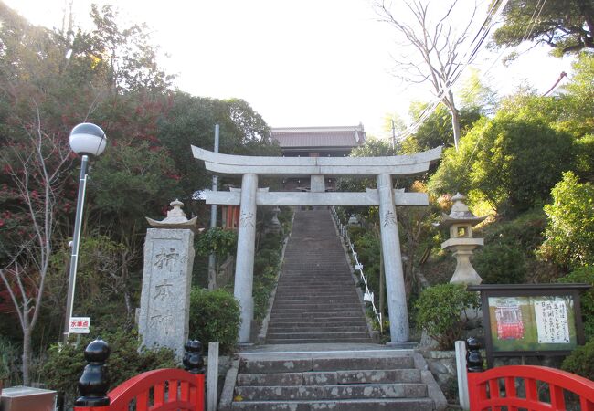 社殿は津和野を向いています。