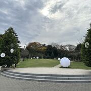 駅ビルの４階に公園