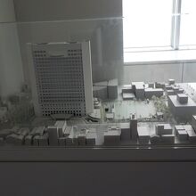 久留米市役所周辺の建物模型