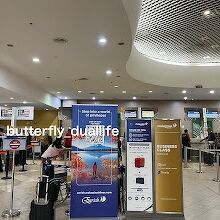 マレーシア航空のチェックインカウンター