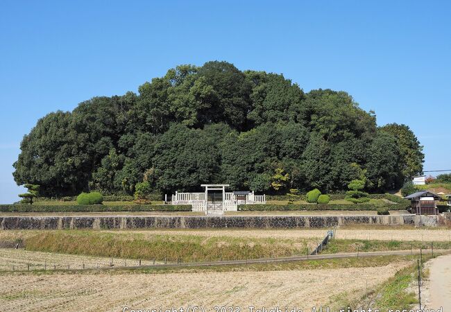 高松塚古墳の近く