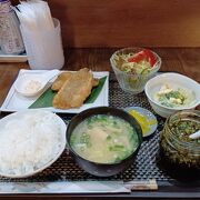 あじフライ定食頂きました。