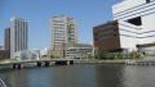 ＡＢＣテレビの社屋の近く