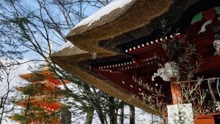 温泉地にある風情あるお寺