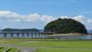 竹島がよく見えます