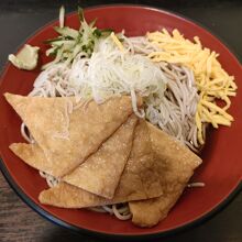 冷やしキツネ蕎麦５２０円＋大盛１００円