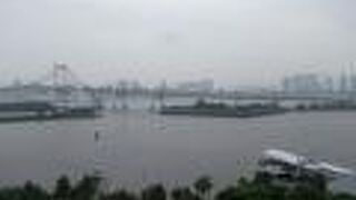 お台場の景観を楽しめる