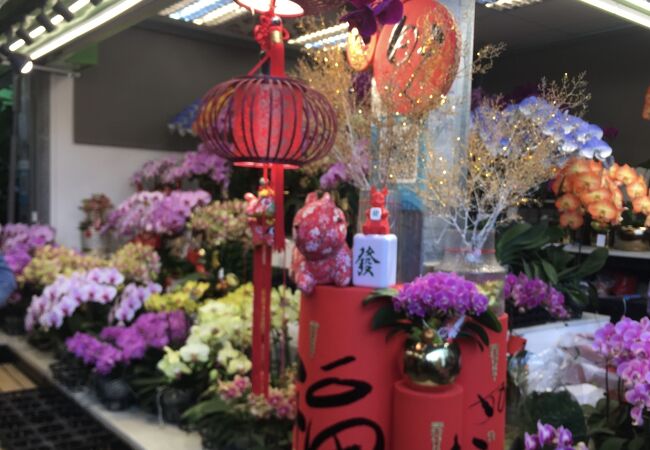 台北最大の花市場