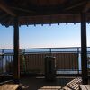 広大な霞ケ浦を望む展望台