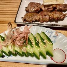 キュウリ1 本漬・焼鳥