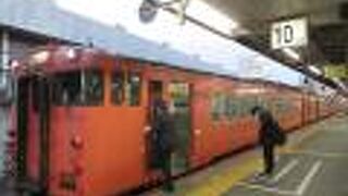 吉備津神社に向かう時に岡山からら乗車したのが、こちらの吉備線です。