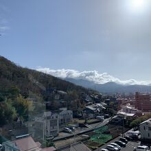 甲府市内方面の眺め