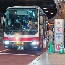 新千歳空港から札幌行きのバス