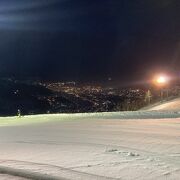 夜景が綺麗なスキー場