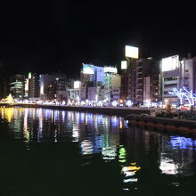川端商店街の宿に帰る途中の景色
