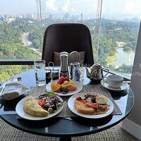 エグゼクティブラウンジで最高の朝食タイム