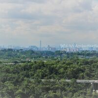 ラウンジのテラスからの眺望 KL市内が見えます