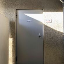 記念館入口　ここからは撮影禁止です