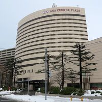 雪の中を到着しました