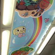 車内にもアンパンマンの仲間がいっぱいでした