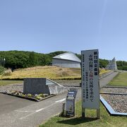 マンモスの骨格のレプリカが展示されていました