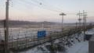 臨津閣から臨津江を眺めました