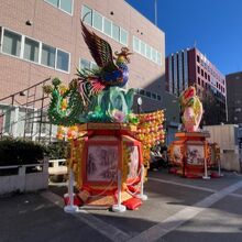 山下町公園の春節の飾り付け