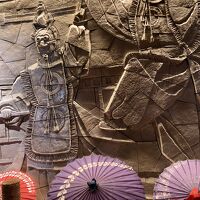 蘭陵王かな？厳島神社の神楽殿で舞が見られるらしい