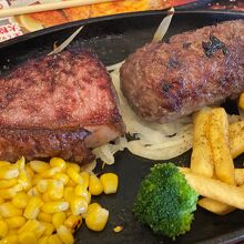 ステーキとハンバーグ