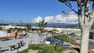 高低差のある道の駅