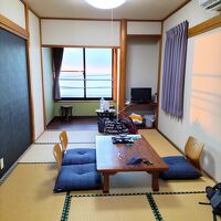 海が目の前　きれいな夕日が見える