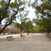 佐世保川沿いの公園