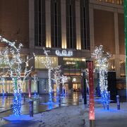 快速エアーポートで札幌駅に着いて、まず外に出てみると…