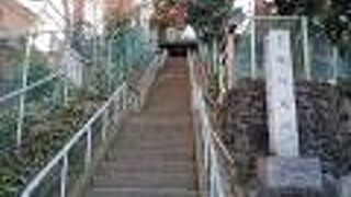 太田道灌によって築かれた稲付城の建っていた場所