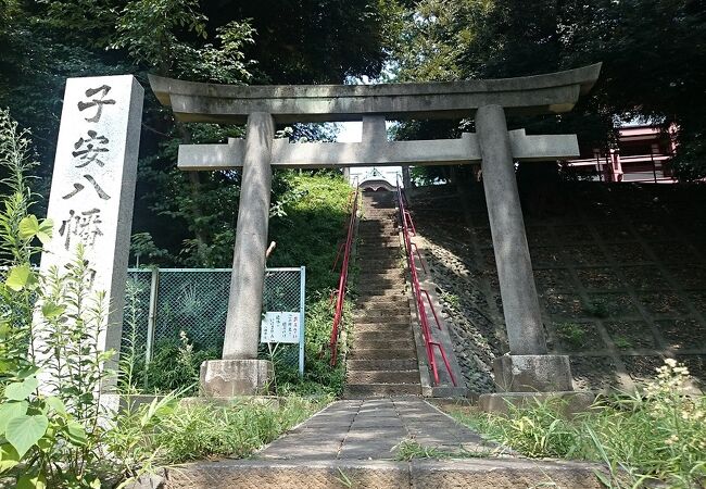 鶴岡八幡宮の分霊を勧請して創建