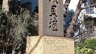 大きな発掘記念石碑