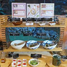 京の食材コーナー、調味料まで楽しめました