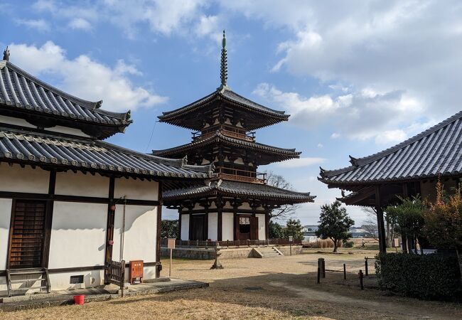 日本最古の木造の三重の塔