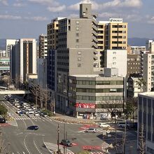 蔵本交差点付近