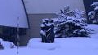 大雪の後でもかろうじて