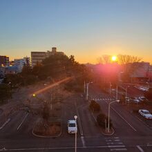 客室からの眺望（朝日）