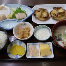 ホタテ組み合わせ定食