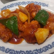 揚げ鶏甘酢炒め