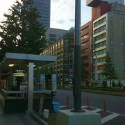 東京駅八重洲口の前からのびる大通り