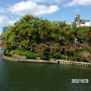 大川の北側にある公園です。