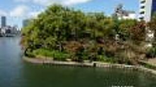 大川の北側にある公園です。