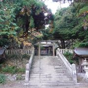 たつの市の高台にある神社