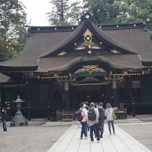 徳川幕府によって1700年に造られた拝殿。