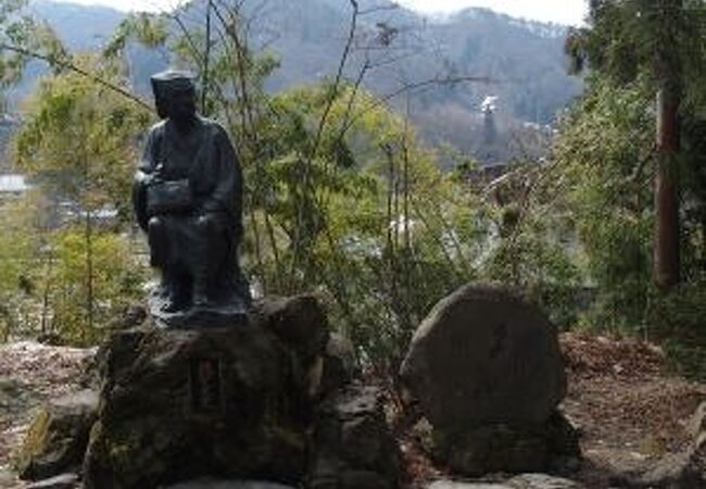 立石寺 芭蕉と曽良の像