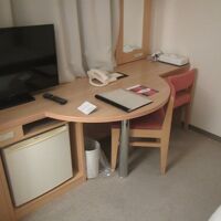 客室のデスクはこんな感じ